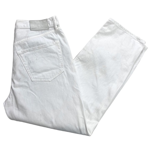 ALL Saints Hayden Boys Fit Distressed Boyfriend Jeans in White - Picture 9 of 10